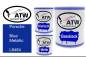 Preview: Porsche, Blue Metallic, L8484: 1L Lackdose + 1L Klarlack + 500ml Härter - Set, von ATW Autoteile West.
